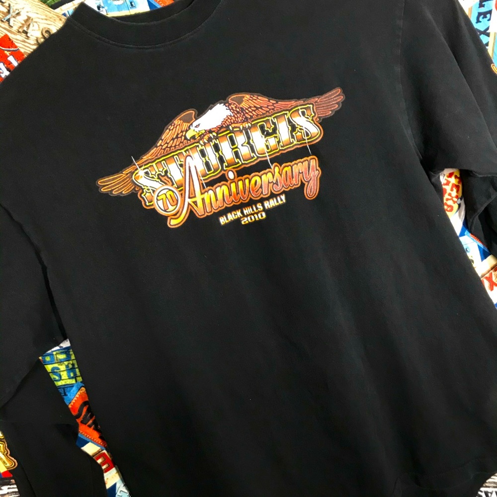 Sturgis 70th Anniversary Motorcycle Biker Ls Tee